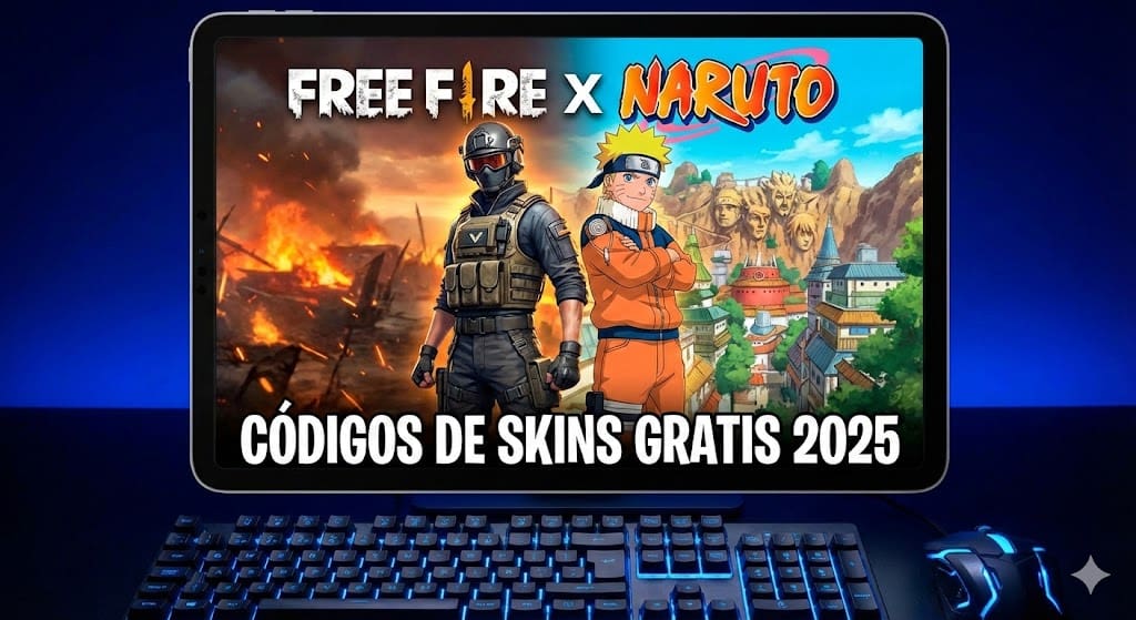 Códigos Free Fire x Naruto 2026